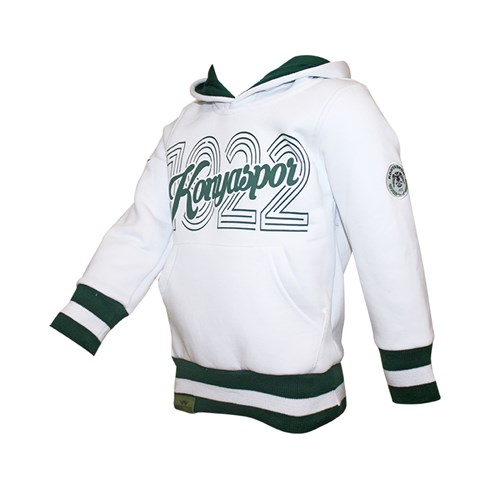 1922 BEYAZ KAPŞONLU ÇOCUK SWEAT - Görsel 2