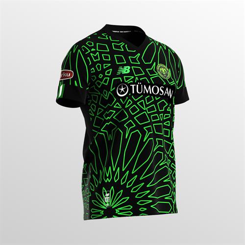 23-24 SPONSORLU SIYAH SELCUKLU FORMA - Görsel 2