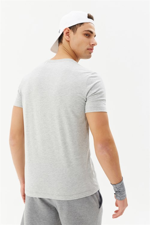 Bilcee Bisiklet Yaka Erkek Basic T-Shırt HS-8766 - Görsel 2