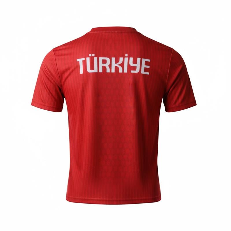 DESENLİ KIRMIZI TÜRKİYE T-SHIRT