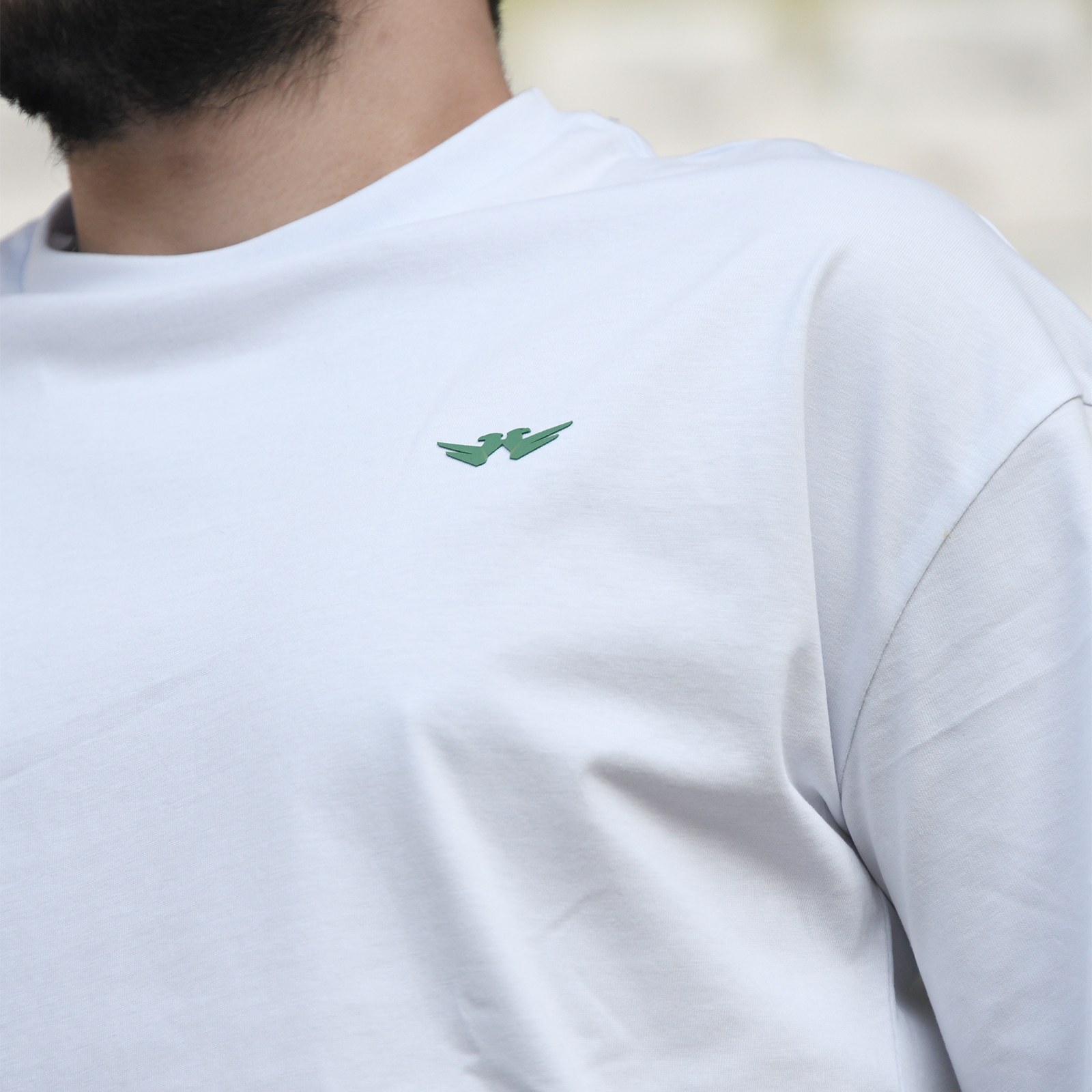 KARTAL LOGO OVERSIZE TSHIRT BEYAZ - Görsel 3