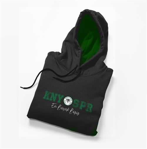 KNYSPR TERRY CREW HOODIE BLACK - Görsel 2