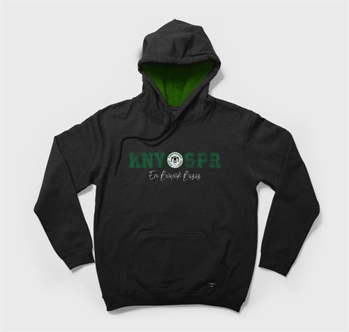 KNYSPR TERRY CREW HOODIE BLACK - Görsel 3