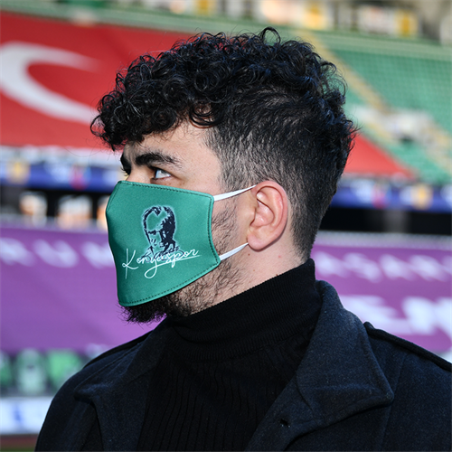 KONYASPOR ATATÜRK YEŞİL MASKE - Görsel 3
