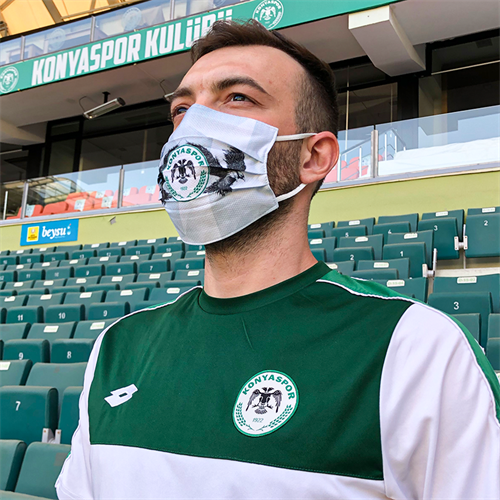 KONYASPOR BEYAZ KARTAL MASKE - Görsel 3