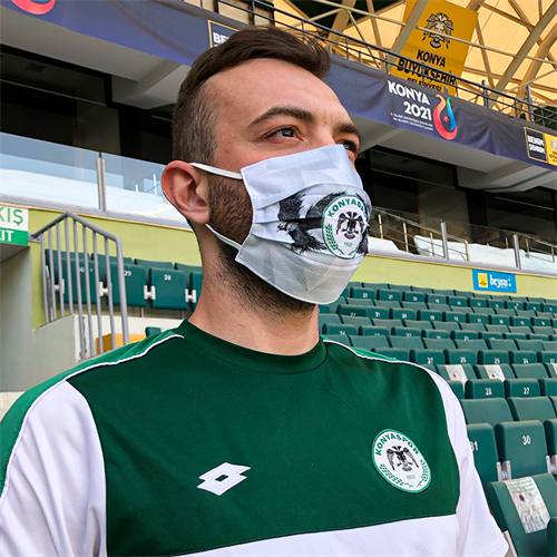 KONYASPOR BEYAZ KARTAL MASKE - Görsel 2