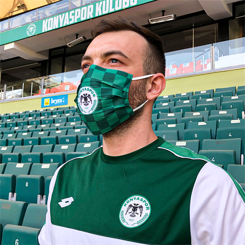KONYASPOR DAMALI MASKE - Görsel 2