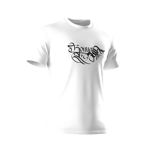 KONYASPOR HAT LOGOLU TİŞÖRT BEYAZ ÇOCUK