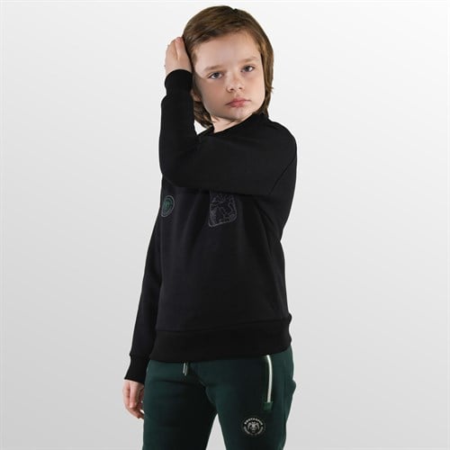 KONYASPOR KARTAL SİYAH ÇOCUK SWEAT - Görsel 3