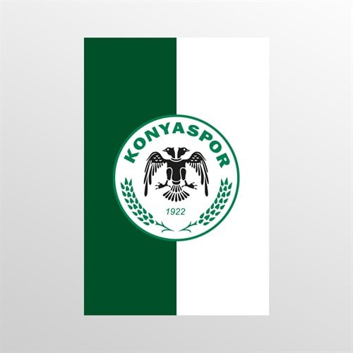 KONYASPOR PARÇALI 70*105 RAŞEL BAYRAK - Görsel 2