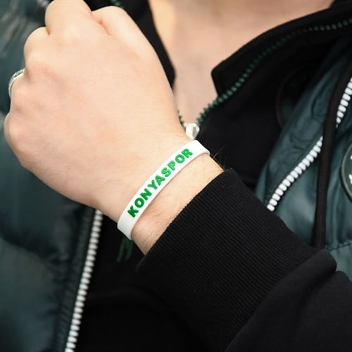 KONYASPOR SİLİKON BİLEKLİK BEYAZ