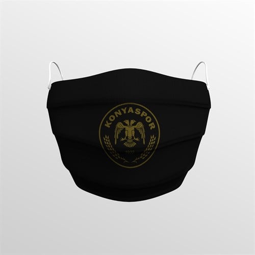 KONYASPOR SİYAH-GOLD MASKE