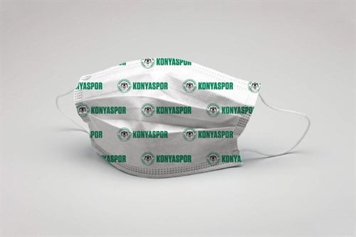 KONYASPOR TEK KULLANIMLIK BEYAZ MASKE 10'LU