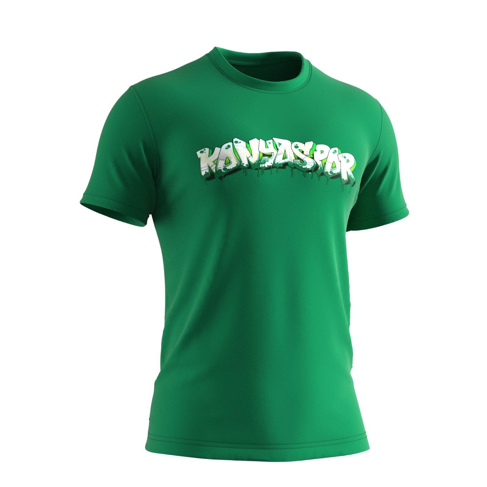 KS KADIN GRAFİTİ TSHIRT YEŞİL