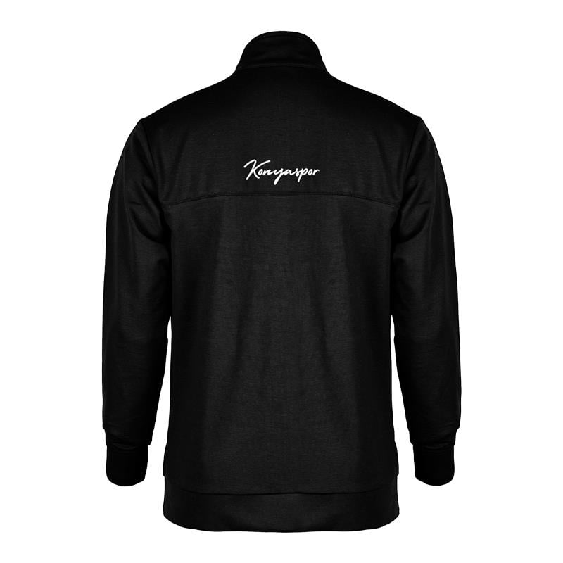 PAMUK EŞOFMAN TAKIMI SİYAH - Görsel 3