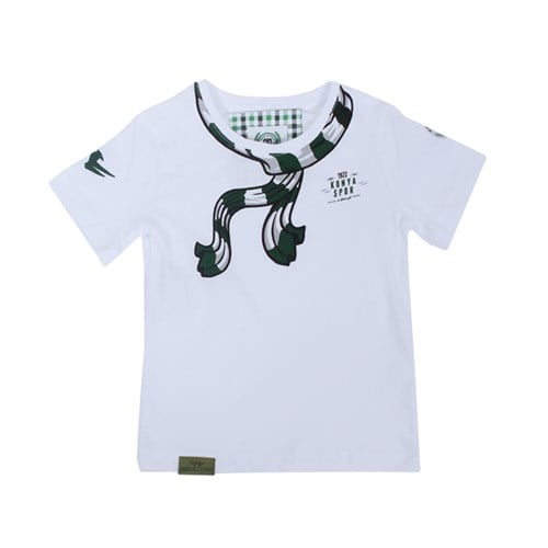 ŞAL YAKA BEYAZ ÇOCUK TİŞÖRT